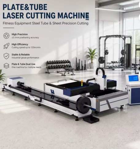 Plate and Tube Fiber Laser Cutting Machine 3015T 4015T 6015T 6020T CNC Laser Cutter for Metal Sheet and Round Square Tube